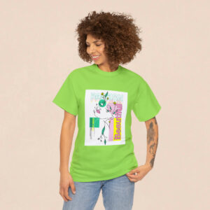Women's Beautiful Passion Printed T-shirt - Neon Green