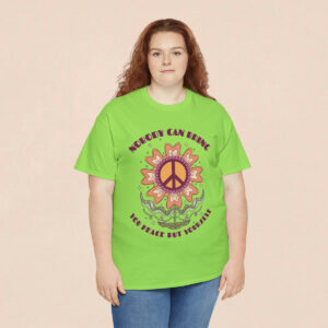 Women's Motivational Quote Printed T-shirt - Neon Green