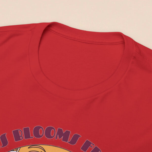 Women's Happiness Blooms Printed Cotton T-shirt - Red - Image 7