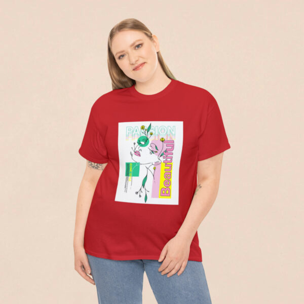 Women's Beautiful Passion Printed T-shirt - Red - Image 4