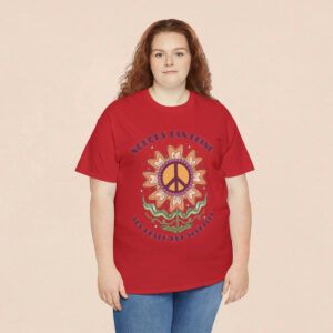 Women's Motivational Quote Printed T-shirt - Red