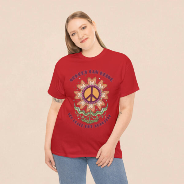 Women's Motivational Quote Printed T-shirt - Red - Image 5