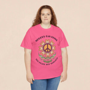 Women's Motivational Quote Printed T-shirt - Safety Pink
