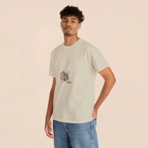 Men's Sand Skull Time is Done Back Printed T-shirt