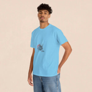 Men's Sky Skull Time is Done Back Printed T-shirt