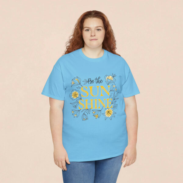 Women's Be Sunshine Printed T-shirt - Sky - Image 5