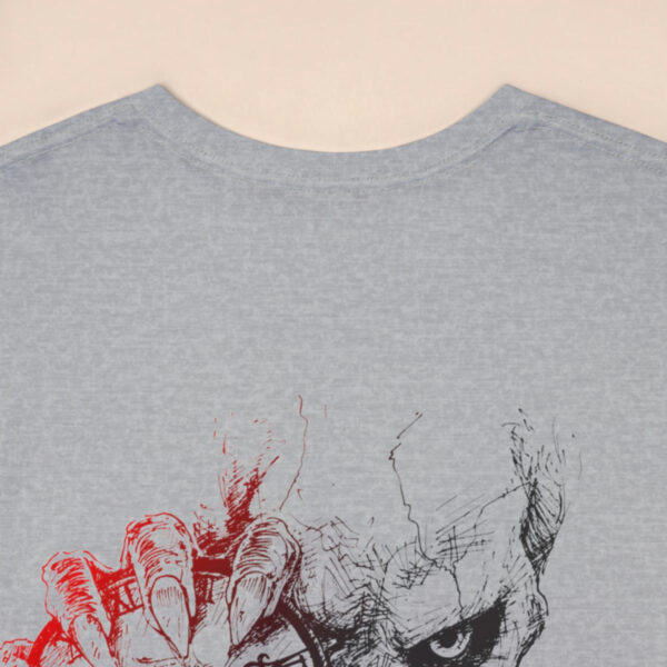 Men's Sport Grey Skull Time is Done Back Printed T-shirt - Image 6