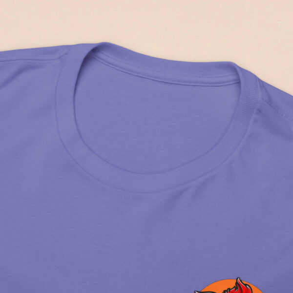 Men's Lavender Cool Illustration Back Printed T-shirt - Image 5
