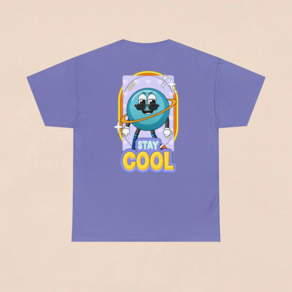 Men's Lavender Stay Cool Printed T-shirt - Image 4