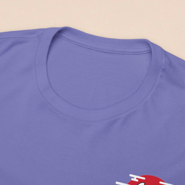 Men's Lavender Back Printed Japanese Kitsune Mask T-shirt - Image 5