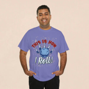 Men's Lavender How I Roll Printed T-shirt