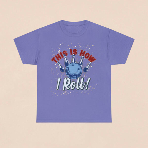 Men's Lavender How I Roll Printed T-shirt - Image 2