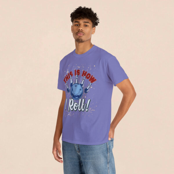Men's Lavender How I Roll Printed T-shirt - Image 4