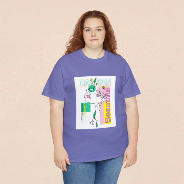Women's Beautiful Passion Printed T-shirt - Violet - Image 5