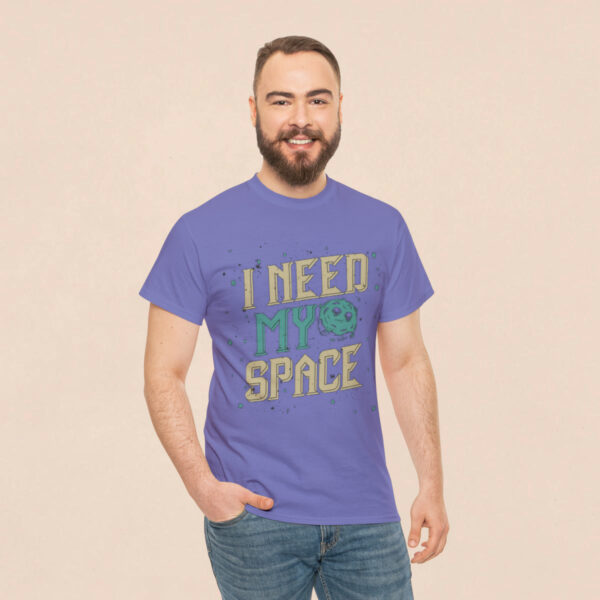 Men's Lavender Need My Space Printed T-shirt - Image 2