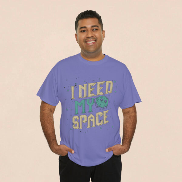 Men's Lavender Need My Space Printed T-shirt - Image 5
