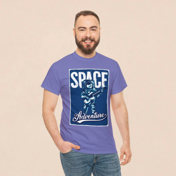 Men's Lavender Space Adventurous Printed T-shirt