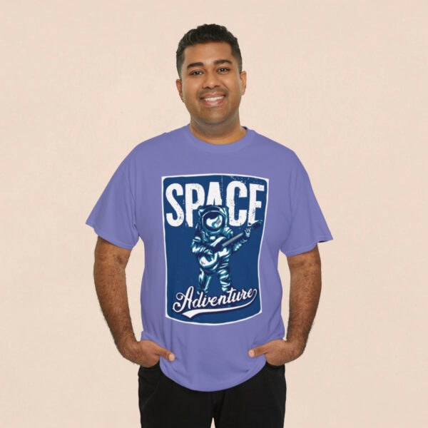Men's Lavender Space Adventurous Printed T-shirt - Image 4