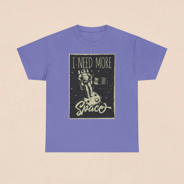 Men's Lavender Need More Space Printed T-shirt - Image 2