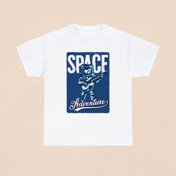 Men's White Space Adventurous Printed T-shirt - Image 2