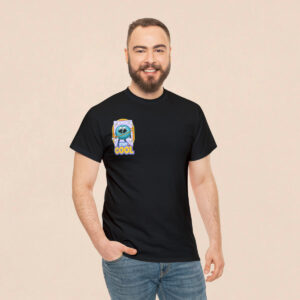 Men's Black Stay Cool Printed T-shirt