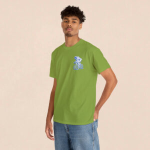 Men's Kiwi Back Printed Astronaut Riding Cycling T-shirt