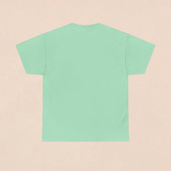 Men's Mint Green Flatten Curve Printed T-shirt - Image 4