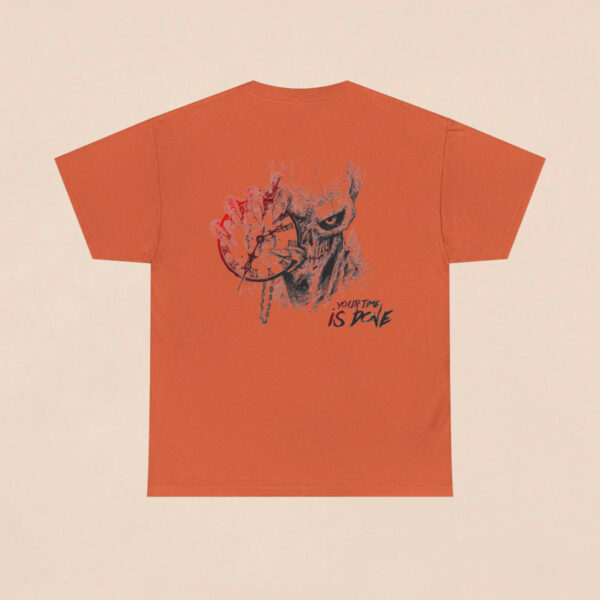 Men's Sunset Skull Time is Done Back Printed T-shirt - Image 3