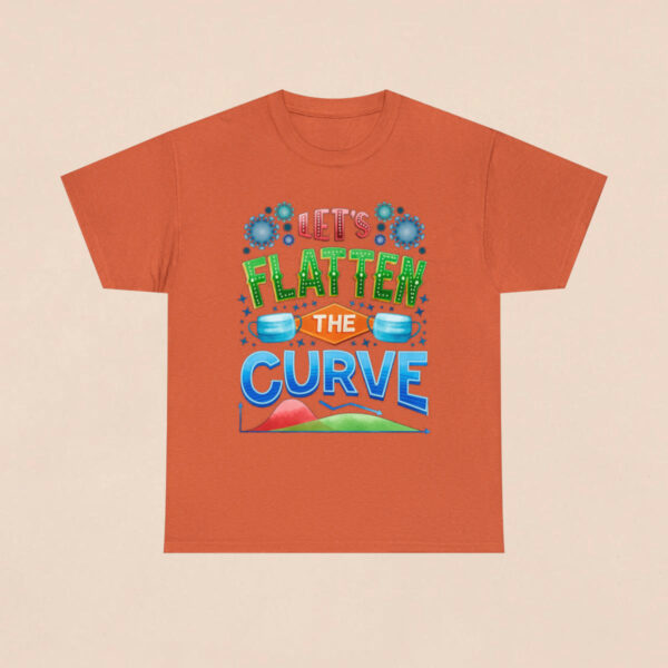 Men's Sunset Flatten Curve Printed T-shirt - Image 2