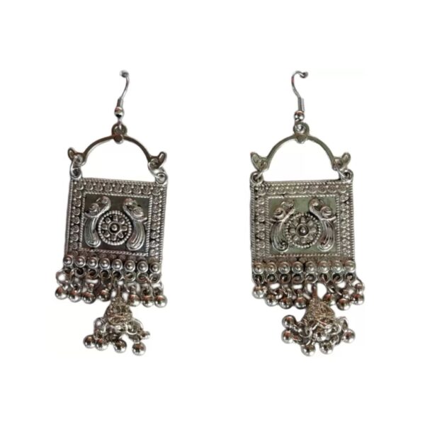 Grabwhole Oxidised Silver Silver, Black Jewel Set (Pack of 1)