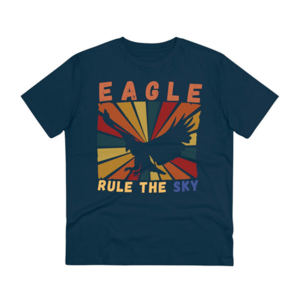 Eagle Rule The Sky Organic T-shirt - Unisex - French Navy - Image 2