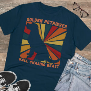 Golden Beast Organic T-shirt - Unisex - French Navy