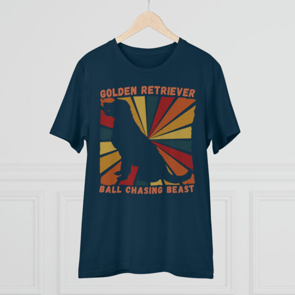 Golden Beast Organic T-shirt - Unisex - French Navy - Image 4