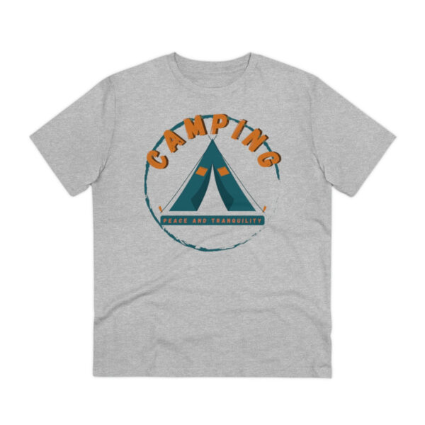 Camping Organic T-shirt - Unisex - Heather Grey - Image 2