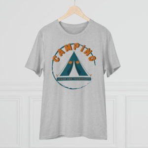 Camping Organic T-shirt - Unisex - Heather Grey