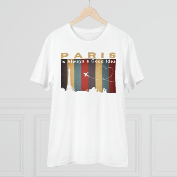 Paris City of Love Organic T-shirt - Unisex - Image 4