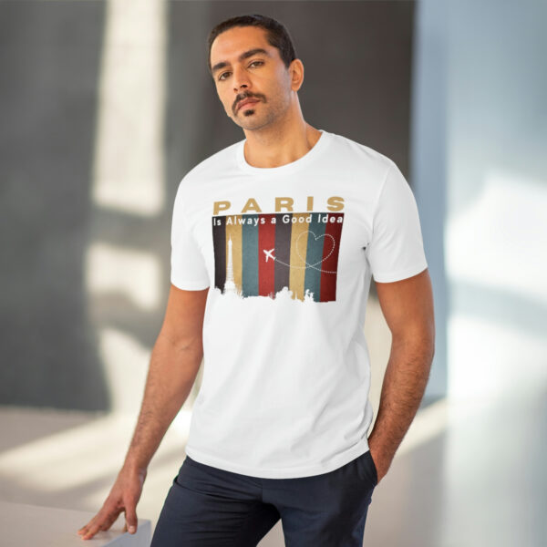 Paris City of Love Organic T-shirt - Unisex - Image 5