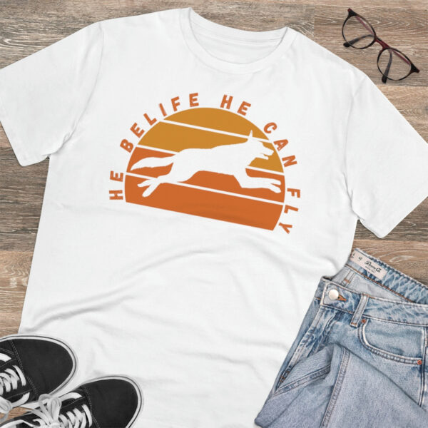 He Can Fly Organic T-shirt - Unisex - White