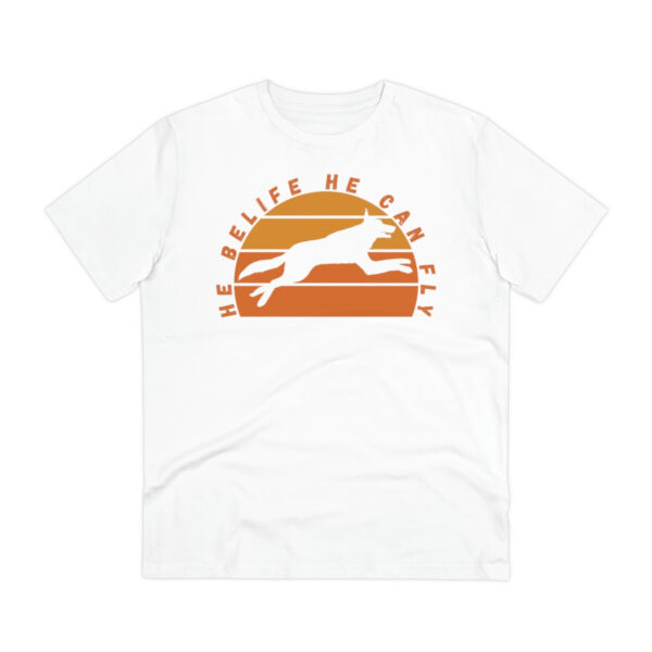 He Can Fly Organic T-shirt - Unisex - White - Image 2