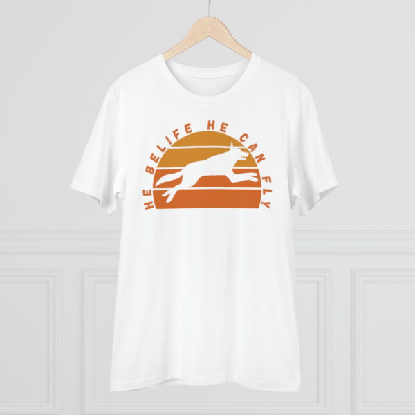 He Can Fly Organic T-shirt - Unisex - White - Image 4