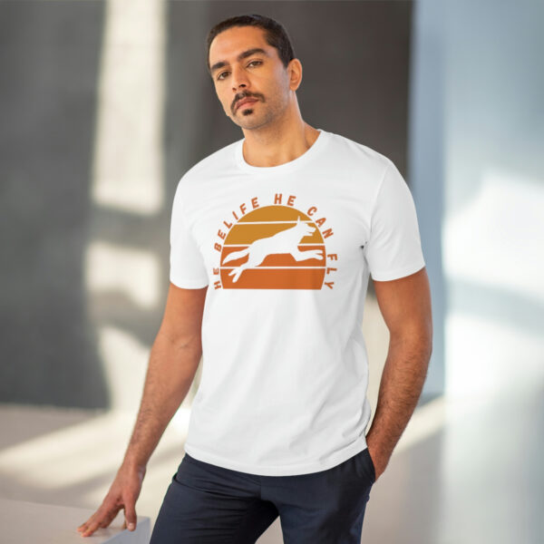 He Can Fly Organic T-shirt - Unisex - White - Image 5