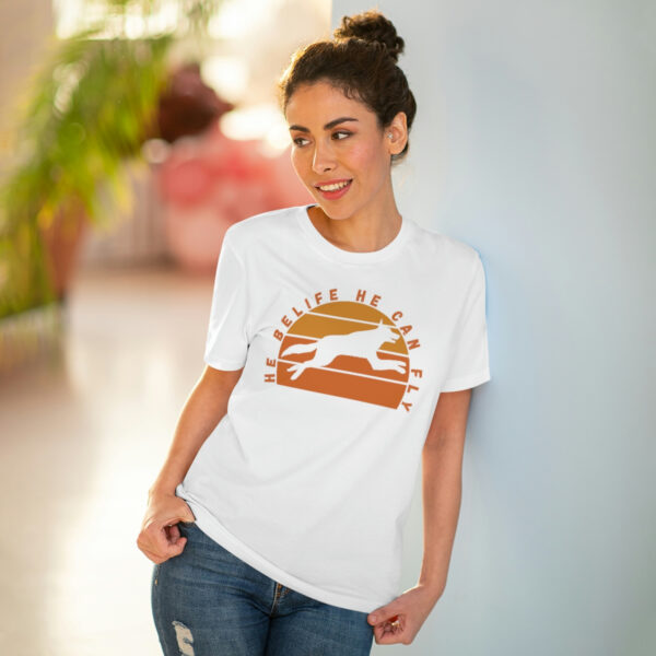 He Can Fly Organic T-shirt - Unisex - White - Image 6