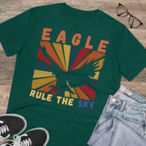 Eagle Rule The Sky Organic T-shirt - Unisex - Glazed Green