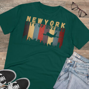 Newyork City Organic T-shirt - Unisex - Glazed Green