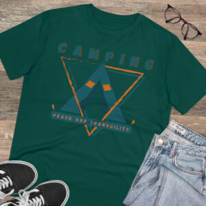 Camping & Nature Organic T-shirt - Unisex - Glazed Green