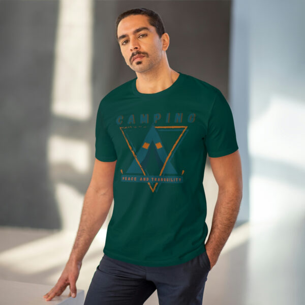 Camping & Nature Organic T-shirt - Unisex - Glazed Green - Image 5