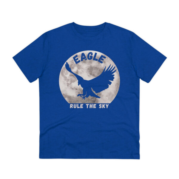 Eagle Rule The Sky Organic T-shirt - Unisex - Mid Heather Royal Blue - Image 2