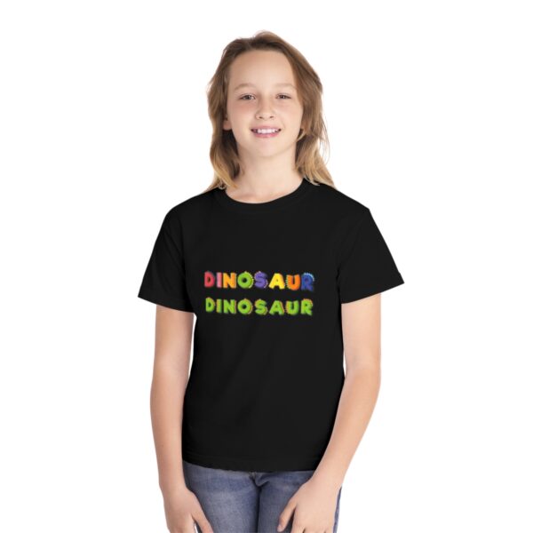 Kid' s Dinosaur Printed Tshirt - Black - Image 3