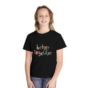Kid's Black Better Together Printed T-shirt