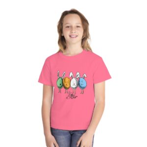 Kid's Happy Easter Printed T-shirt - Crunchberry